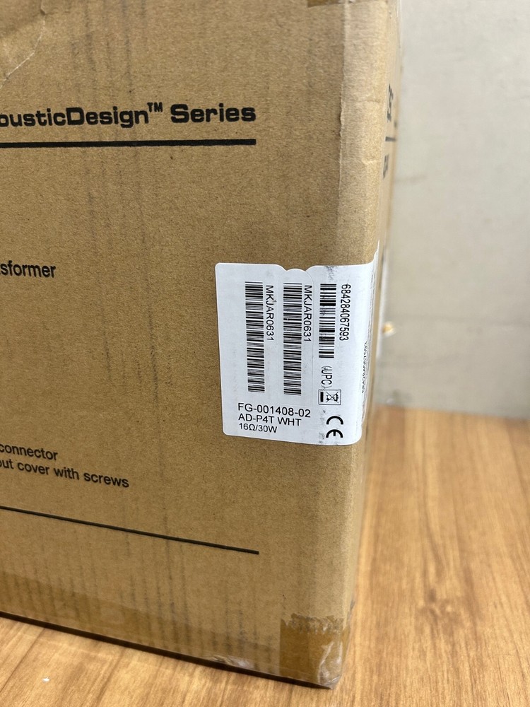 QSC AD-P4T-Wht (White) 4.5″ Two-way pendant speaker, 70/100V transformer
