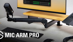 Elgato Mic Arm Pro Low Profile Gas Spring Boom Arm for Microphone, Black