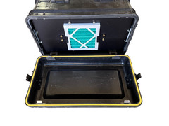 Satcom General Dynamics 5U 28″ Server Transport Road Case Enclosure w/ Fans NEW