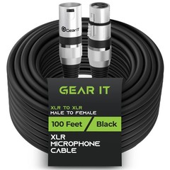 GEARit XLR Cables, Male to Female Microphone Cable 3Pin Balanced Shielded Mix…