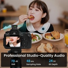 M2 Magnetic Wireless Microphone for iPhone/Camera/Android, Ultralight 9.5g, 9…
