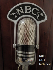 Custom Mic Flag for vintage mini RCA 77 clone microphone Calrad Argonne Fentone