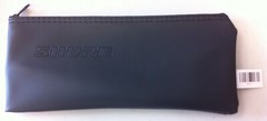 Shure Wired Microphone Bag Zipper Pouch Case, Black Vinyl – Standard Size(9″x4″)
