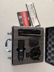 Pyle USB Audio Cardioid Condenser Mic w/Desktop Stand and Pop Filter PDMIKT120
