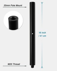 Vondynote 16 inch Extended Pole Subwoofer Pole M20 Speaker Mount Pole with 35…