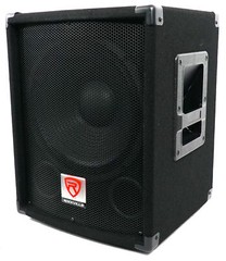 Rockville SBG1128 12″ 600 Watt Passive Pro DJ Subwoofer, MDF Cabinet/Pole Mount