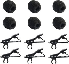 Lapel Microphone Clips Replacement Kit 18Pcs Lavalier Mic Clips