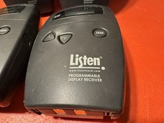 2 LISTEN PROGRAMMABLE DISPLAY RECIVERS plus 2 LISTEN standard receivers. Tested.
