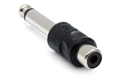 Hosa GPR-101 RCA Female to 1/4 inch TS Male Adapters (2-pack)-NEW