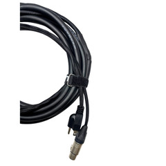 LASE 15 Ft (4.5M) Siamese PowerCon AC & XLR Audio Combo Cable (Powered Speakers)
