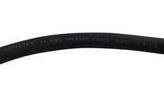 Horizon 14 AWG Speaker Cable 10 Ft 1/4 Inch TS Male to Male USA Made Black
