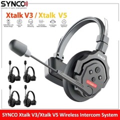 SYNCO XTalk X1 X2 X3 X5 1148ft Wireless Intercom Headset System 2.4G Full Duplex