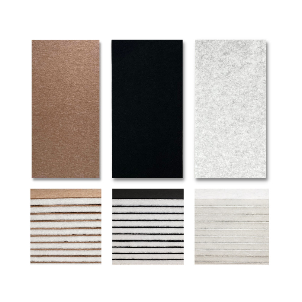 SilentPoly™ Dual-Tone Acoustic Panels 2×2 or 2×4 Sound Treatment Panel for Walls