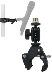 Hocoder Mic Crab Clamp Mount with 1/4 to 5/8 Inch Thread for Stands