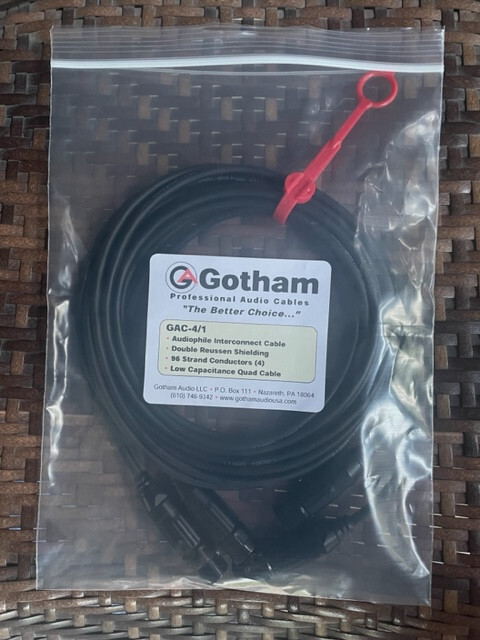 Gotham GAC-4/1 Microphone and Interconnect Cable Assembly 3 Meter PAIR