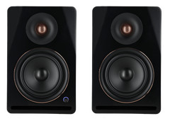 Pair Rockville APM8B v2 8″ Active Powered Studio Monitor Speakers USB+Bluetooth