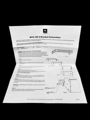 BL MTU-195-WH U-Bracket Mount for AC195 Speaker – White – New in Box