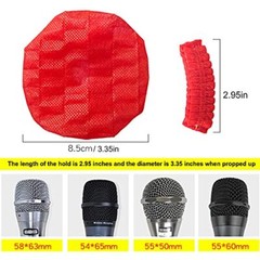 200 Pcs Microphone Cover Disposable Mic Windscreen Protective Cap Cover for KTV