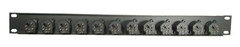 1U Procraft Rack Panel 12 Ch Combo XLR 1/4″ Patch Panel (AFP1U-12NCJ6FI-S) USA