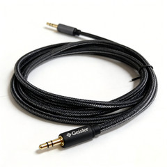3.5 ST-3.5ST Nylon Braid Aux Cable Sheild Wire Low Noise for muscial instrument