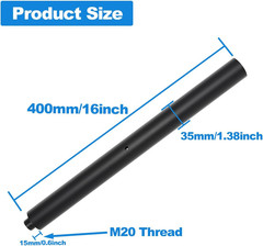 M20 Speaker Pole,Speaker Pole Mount,Subwoofer Pole,16 Inch Extended Speaker