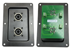 One Complete Jack Plate w/ 2 Genuine Neutrik SpeakOn NL8MPRXX & Circuit Board