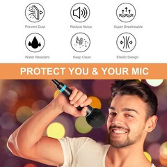 200pcs Disposable Microphone Covers for KTV Studio and Stage Performance