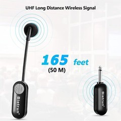Wireless Microphone Headset With 1/4“plug 165ft Range Uhf Wireless Headset Mic