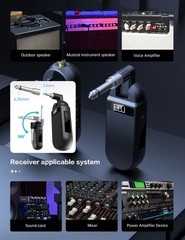 EBJ Wireless UHF Saxophone Microphone System, Clip Instrument Microphone