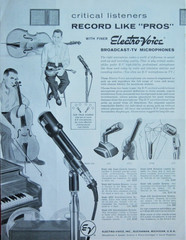 Vintage RARER 1950’s Electro Voice 300 model clip for 676 655C 666 microphones 2