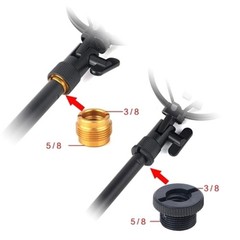 10Pieces 3/8″ Female to 5/8″ Male Microphones Mics Stands Adapter Thread Screws