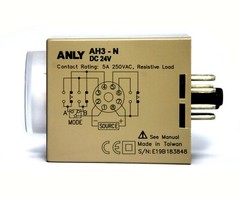 10pc Industrial Timer AH3-NC 6S / 60S / 6M / 60M DC24V CE RoHS ANLY * 24VDC