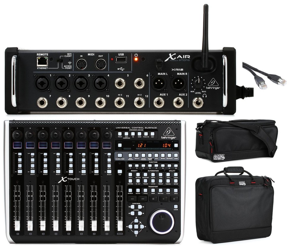 Behringer X Air XR12 12-channel Tablet-controlled Digital Mixer and Surface