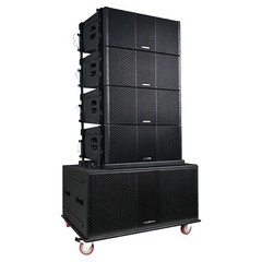 Sound Town Line Array Set, Dual 18″ Sub, 4x Dual 10″ Spkr, Board ZS-218SP210BP4C
