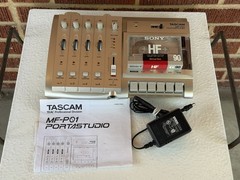 Tascam MF-P01 PortaStudio 4-Track Cassette Recorder Tested Working + AC Adaptor