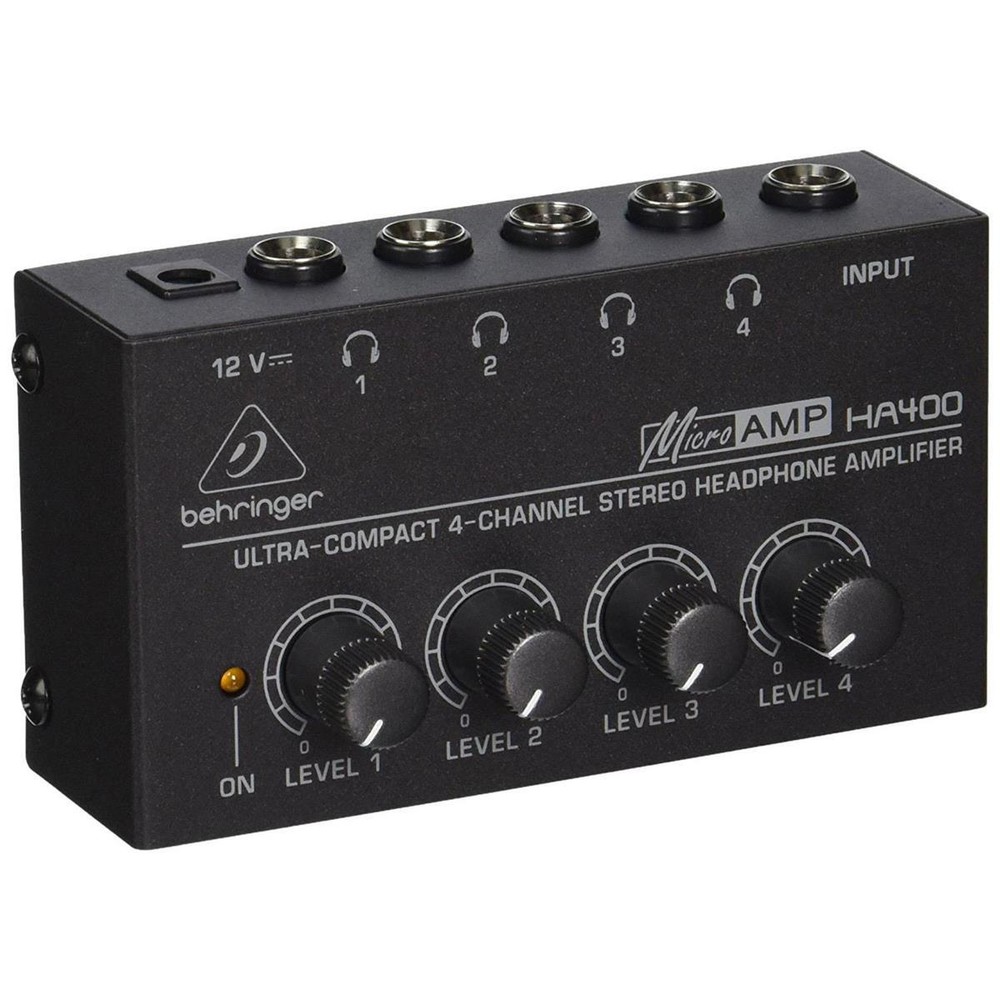 Behringer HA-400 Ultra Compact 4-Channel Stereo Headphone Amplifier