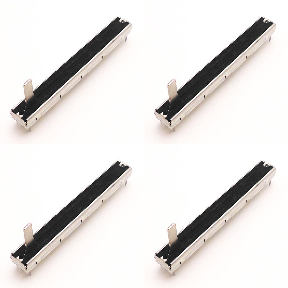 4pcs 75mm Dual Fader A20Kx2 20KAx2 A203 For Yamaha Mixer MG166CX-USB Travel 60mm