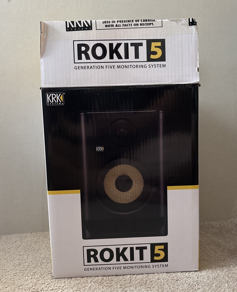 VERY GOOD CONDITION OPEN BOX KRK ROKIT 5 G5 Powered Studio Monitor-BLACK