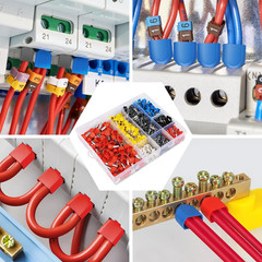 Double Wire Ferrule Kit 8-22 AWG, 750Pcs Dual Bootlace Ferrule Kit Wire Ferrules
