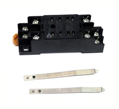 1set OMRON Relay Socket PYF08A-C PYF08A + FM-4 ANLY Relay Clamp for AMY-2 H3Y-2