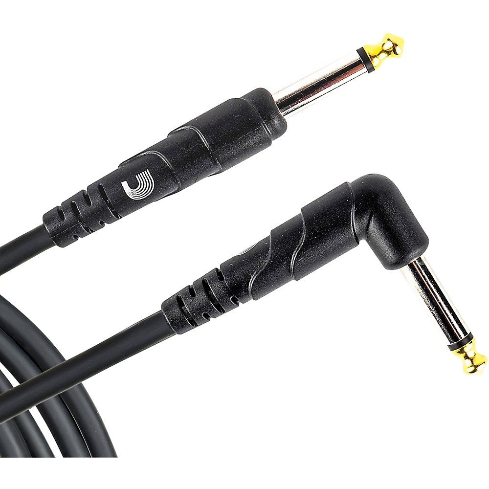 D’Addario Classic Pro Series Instrument Cable, Right Angle Plug 10 ft.