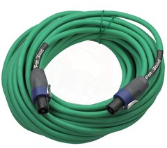 50FT Speakon Cables FAT TOAD (4 PACK Speaker Cords) | Twist Lock Connector Plug