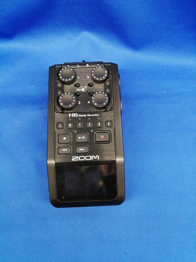 Zoom H6 Handy recorder H6/BLK Linear PCM/IC Microphone Black Used Good