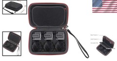 Hard Case for Rode Wireless GO II Microphone System – EVA Storage Pouch Black