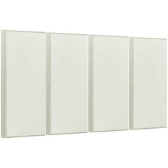 VEVOR 4 PCS Acoustic Wall Panels 2 in Thick 23.6 x 11.8 in Self-adhesive Beige