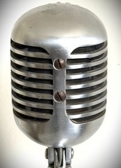 Vintage 1940s Shure 55 Dynamic Microphone, gorgeous & working, w/stand-cable