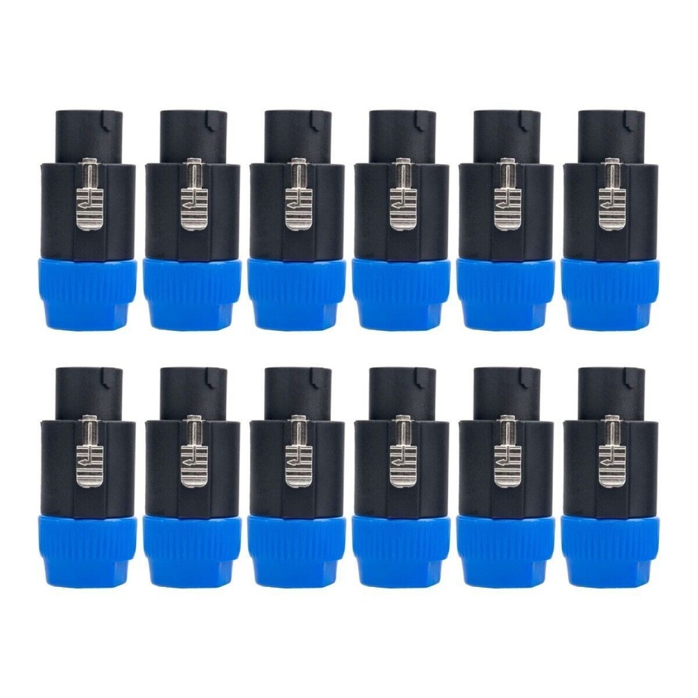 12 pcs NL8FC 8 Pole Locking High-Load Speakon Connector Replacement for Neutrik