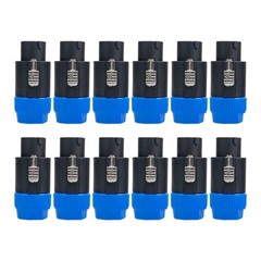 12 pcs NL8FC 8 Pole Locking High-Load Speakon Connector Replacement for Neutrik