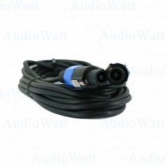 2X PREMIUM DJ / PRO TRUE AUDIO SPEAKER CABLE SPEAKON TO SPEAKON 16 GAUGE 25 FEET