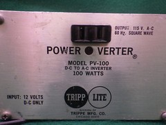 Tripp Lite powerverter vintage inverter 100W square wave 12V-120V w/cigar plug